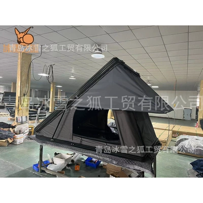 New 1.4m Rubber Clothing Hard Shell Aluminum Alloy Triangle Roof Tent Camping Style Equipment Car Suv Outdoor Camping Style (Avtomobil dam çadırları)