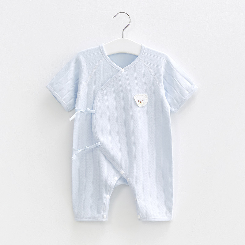 Mono para bebé recién nacido, pijama de verano de manga corta, ropa fina, ropa de verano para hombres y mujeres, ropa de bebé