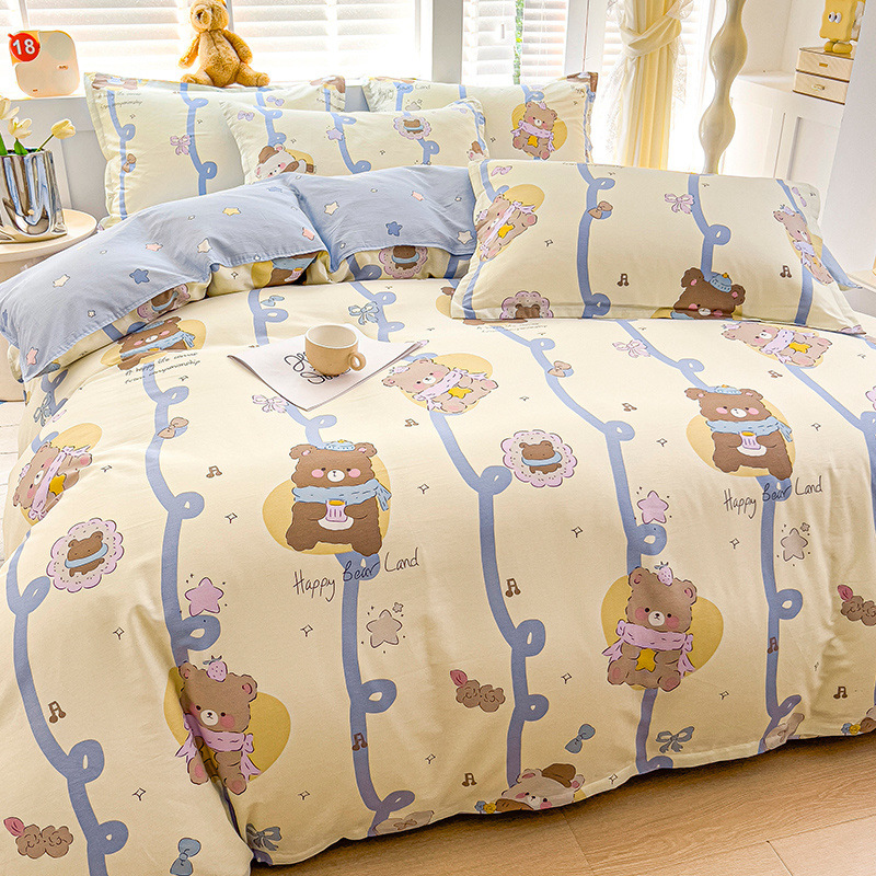 Funda de edredón gruesa de algodón puro pieza individual 100% algodón 150x200X230 funda de edredón cama individual dormitorio de estudiantes de invierno niñas