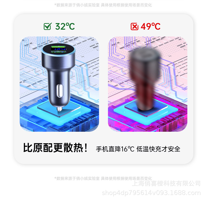 Car Charger Super Fast Charging Cigarette Lighter Conversion Plug Car Charger Conversion Head Car Charger One to Two