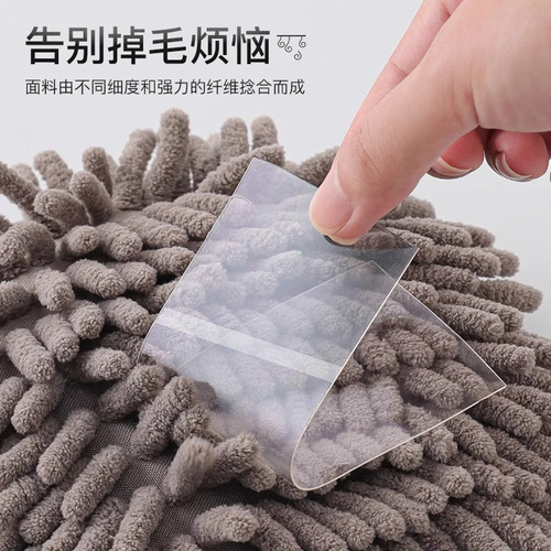 Chenille Quick-Dry, High-Absorbent, Wall-Mounted Hand Towel – Plain-Colored Household Hand Towels for Kitchen and Bathroom