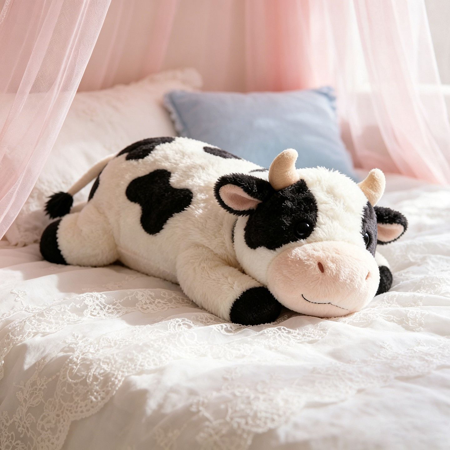 Cute Cow Plush Toy, New Cross-Border Model, Children's Pillow, Baby Soothing Gadget, Doll Machine Toy, Plush Doll