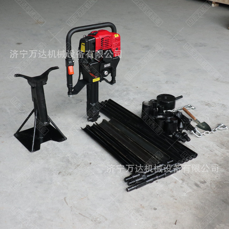 便携式15米冲击钻机 汽油背包钻机地质取样机QT-20冲击式取土钻机