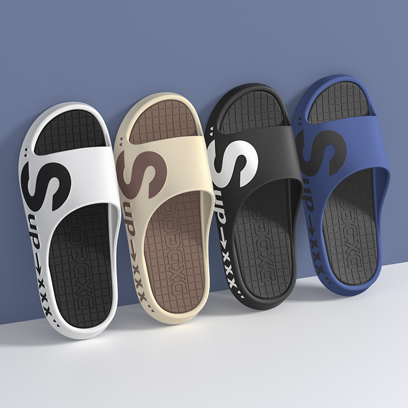 Slippers men's summer home outdoor sports wholesale home soft bottom bathroom TikTok trendy Korean style breathable sandals