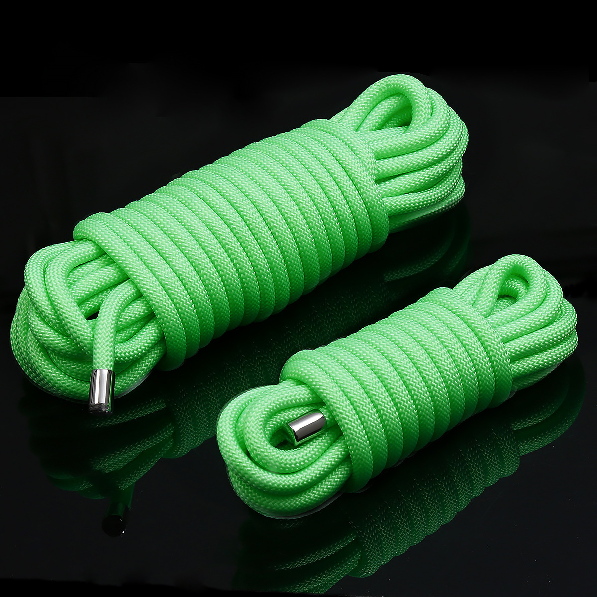 SM fábrica alternativa sexy algodón cuerda suministros coqueteo entrenamiento vinculante cuerda verde luminoso fluorescente juguetes sexuales