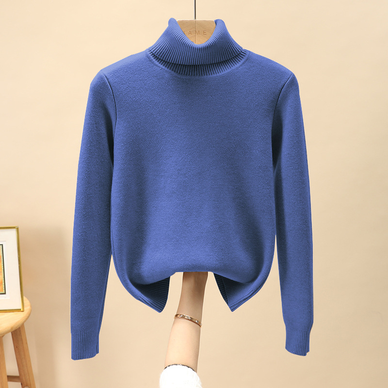 369 turtleneck sweater-blue
