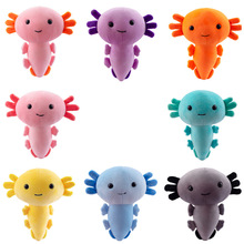 工廠直銷跨境新品可愛卡通蠑螈公仔Axolotl六角恐龍毛絨玩具禮物