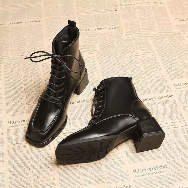 Autumn Sweet and Cool High-Heeled Brown Korean-Style Short Boots for Women, Spring and Autumn Single Boots, 2024 New Summer Thin Martin Boots Autumn Sweet and Cool High-Heeled Brown Korean-Style Short Boots for Women, Spring and Autumn Single Boots, 2024 New Summer Thin Martin Boots