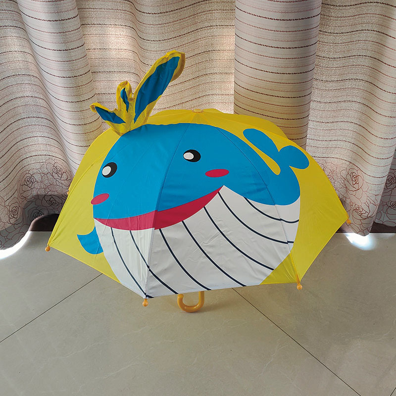 Dolphin spray three-dimensional ear umbrella (2-7 years old)