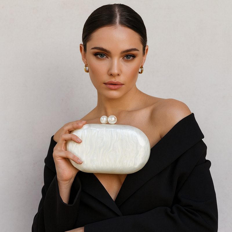 Cross-Border Hot-Selling New Acrylic Women's Evening Bag, Celebrity Fashion One-Shoulder Cross-Body Wedding Banquet Clutch Bag