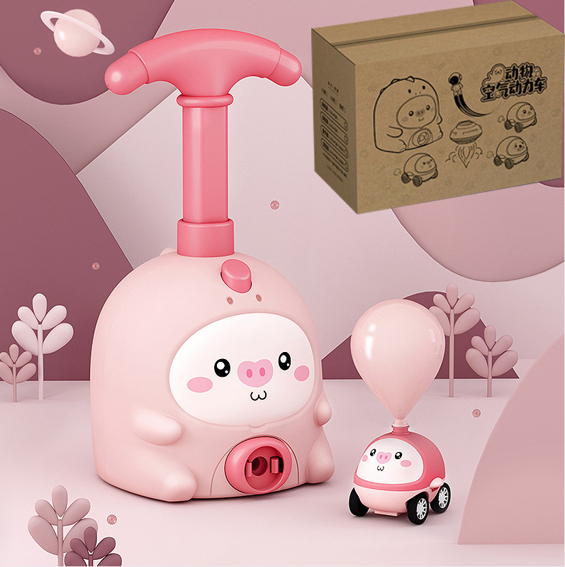 핑크 Piglet (1 차 + 6 풍선 + 비행 조합, 전자 상거래 상자)