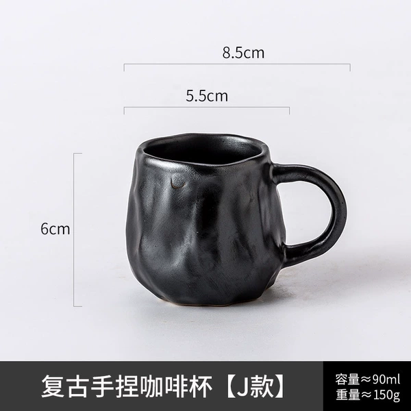 Retro hand-pressed coffee cup [J style]