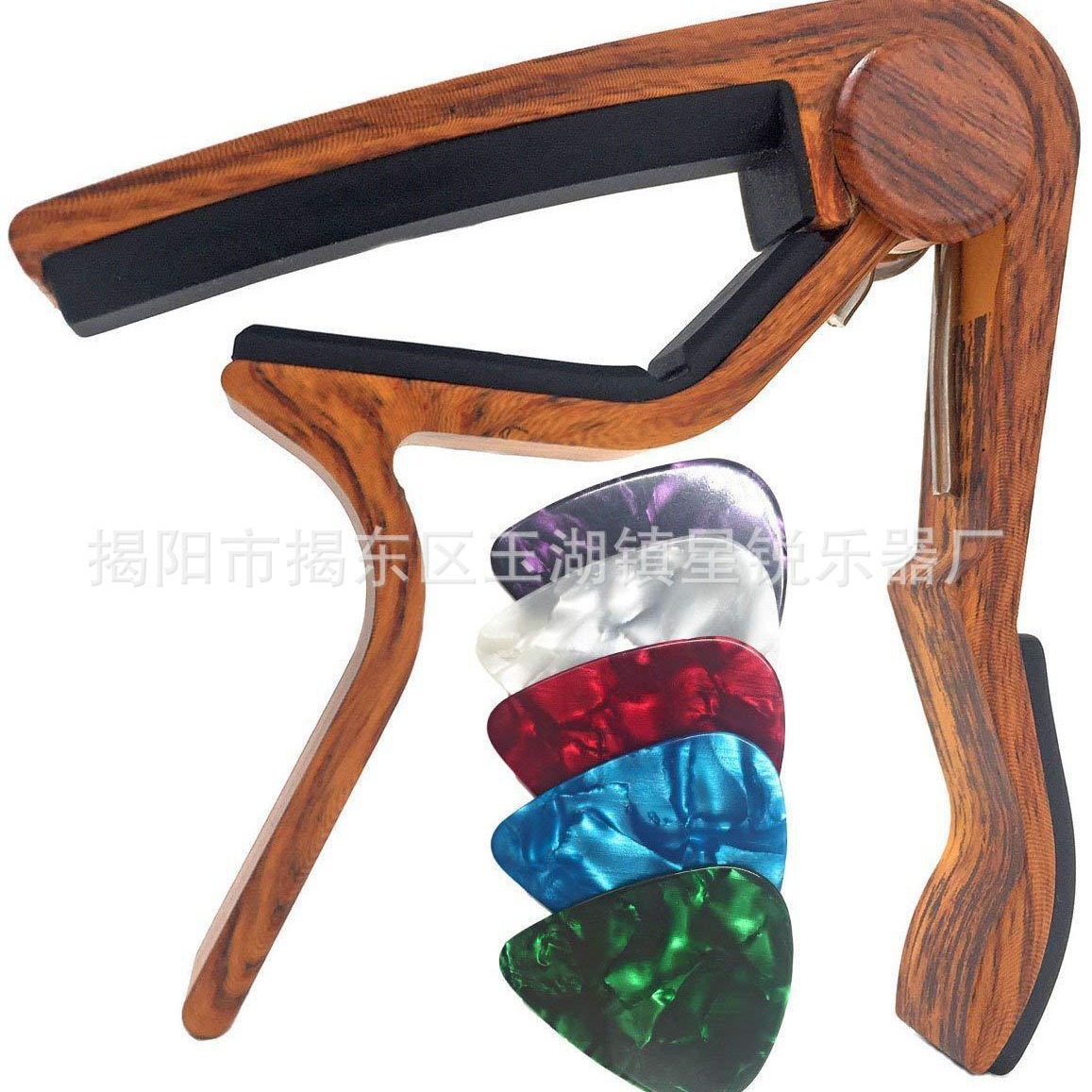 Amazon pop guitarra capo guitarra clip de tuner redwood para guitarra acústica eléctrica guitarra cabo image 12