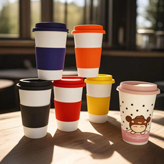 シリカゲルカバー陶磁器カップ印ロゴ模様断熱カバー陶磁器カップ輸出陶磁器カップ定柄広告