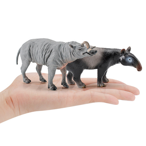Cross-border simulation tropical rainforest endangered animal Malayan tapir deer model static forest wild science education display piece