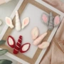 耳朵兔耳朵圣诞帽子羊毛毡