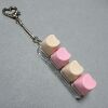 Four-button transparent shell-love (beige 6
