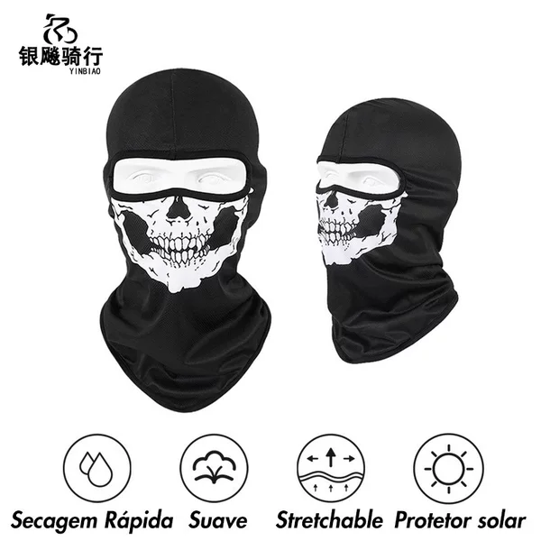 Mask for Outdoor Cycling, Warm-Keeping, Cold-Proof, Sun-Proof, Ski Training, Skull Hood, Motorcycle Uv Protection