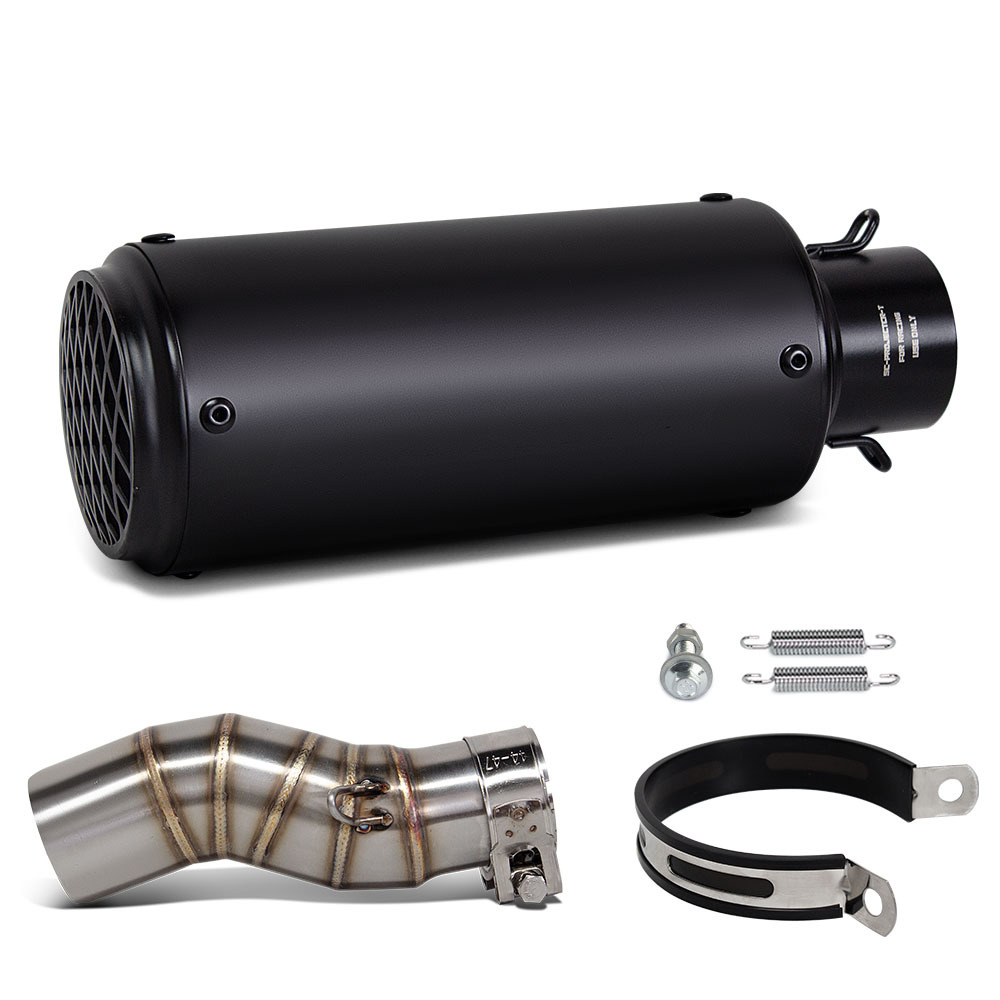Suitable for Chunfeng 450Mt Stainless Steel Middle Section Sc Straight-Through Scorpion Barrel Tail Section Motorcycle Modified Exhaust Pipe