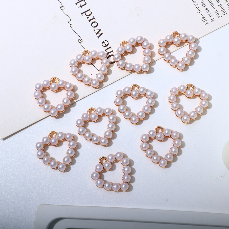 New Arrival Alloy Love Pendant Round Bead Flower Plate Material DIY Hand-made Jewelry Shoes Clothing Bag Alloy Matching