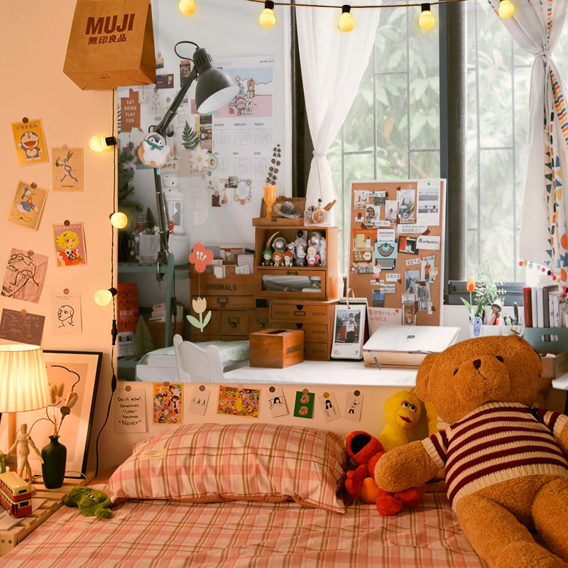 (2개) 가짜 창 교수형 천 기숙사 개조 배경 벽 천 임대 방 장식 반투명 커튼 태피스트리 벽화