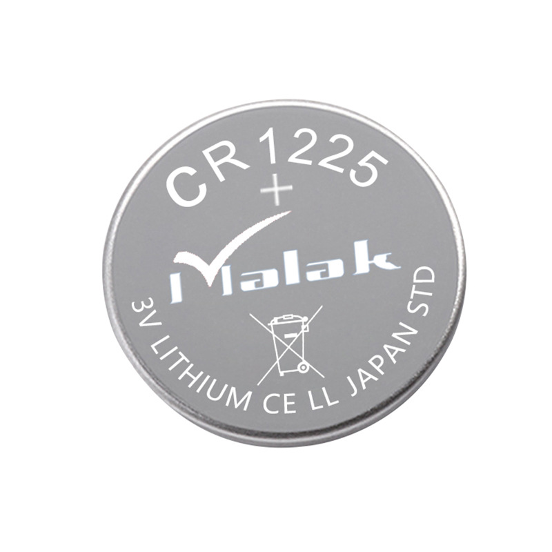 扣式锂猛迈洛克CR1225纽扣电池安防电子秤医疗设备定位器3V可加线