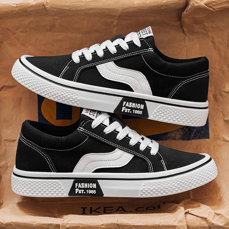 2025 Frühjahr Neue Atmungsaktive Vielseitige Skate Herren Weiche Sohle Casual Sport Trendy Fashion Canvas Schuhe_voghion.com