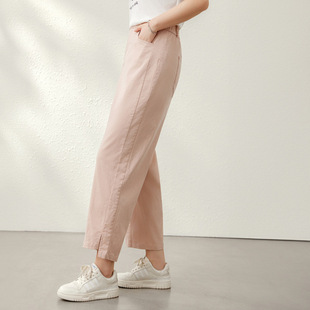 Trendy Slit Elastic Waist Versatile Cropped Pants Plus Size Women's Clothing for Curvy Women 2025 Summer New Style