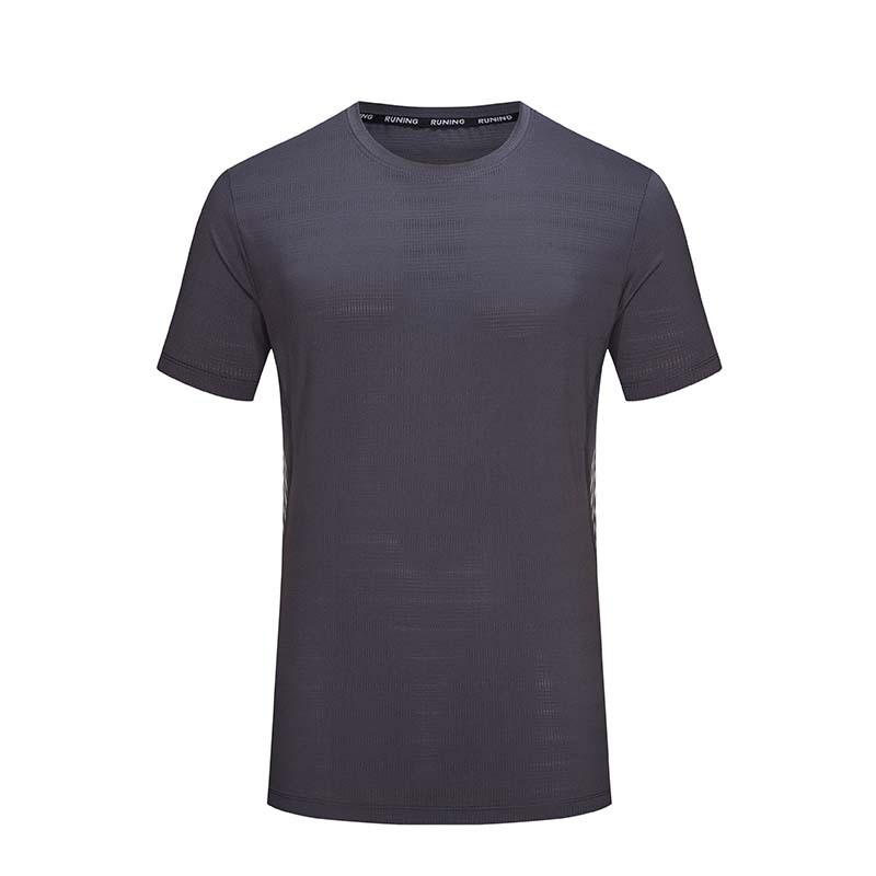 Camiseta deportiva de verano para hombre, de secado rápido, informal, para correr, baloncesto, entrenamiento, holgada, transpirable, de seda helada, de manga corta, al por mayor