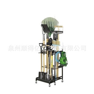 亚马逊 跨境 铁艺园林工具直钩悬挂置物架壁挂式墙上整理架花园