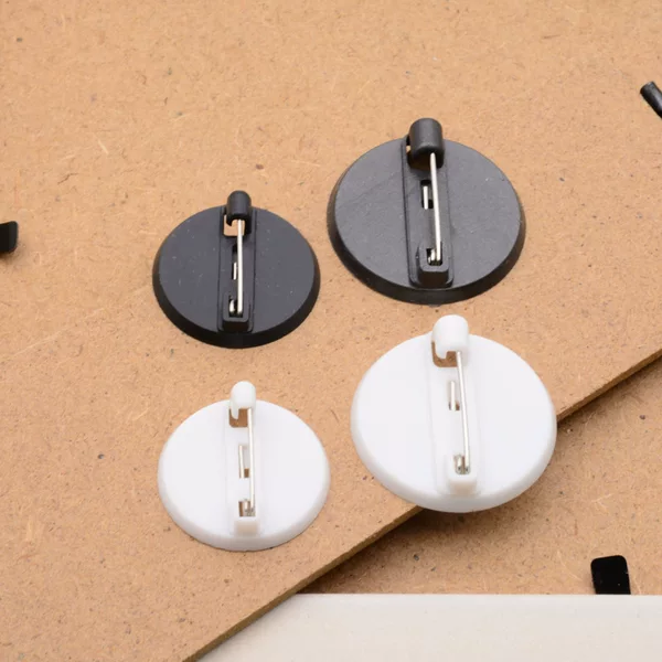 2.0/2.5 black and white ABS plastic tray pin not afraid of rust badge corsage needle DIY handmade accessories
