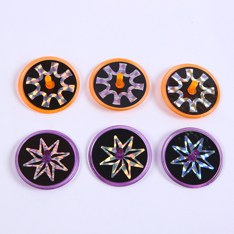 Transfronterizo 4cm láser pequeña tierra giratoria Gyro huevo juguete regalo niños pequeño juguete al por mayor tradicional interacción de ocio