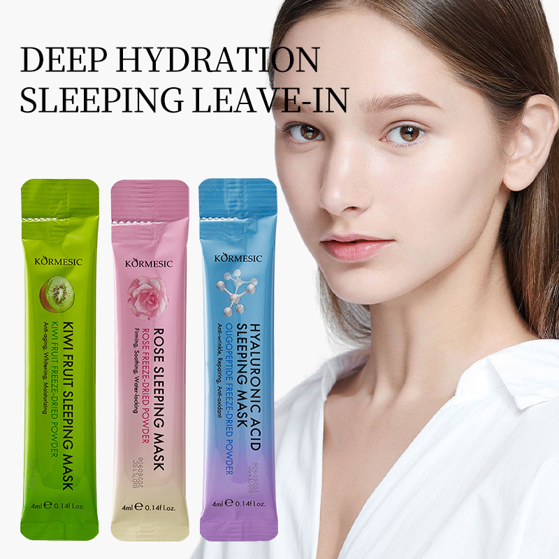 Kormesic Full English Sleep Mask Sleep Mask Good Night Jelly Mask Moisturizing Foreign Trade Cross-Border Manufacturer Wholesale