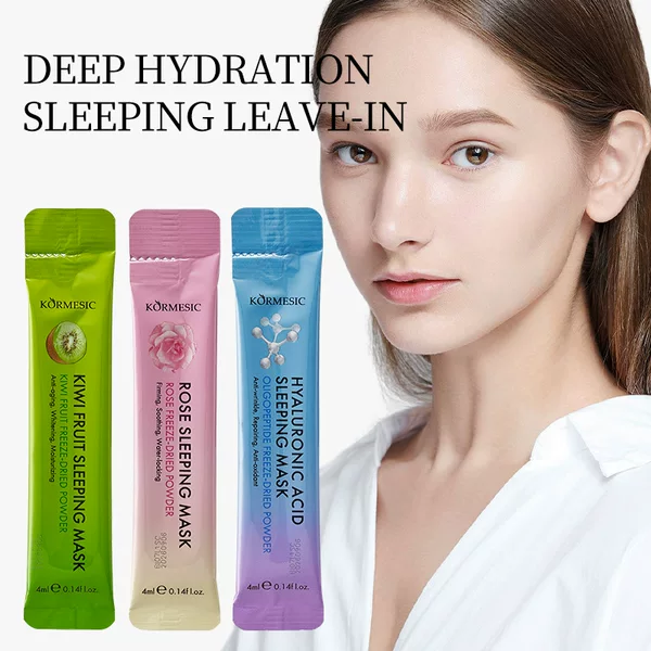 Kormesic Full English Sleep Mask Sleep Mask Good Night Jelly Mask Moisturizing Foreign Trade Cross-Border Manufacturer Wholesale