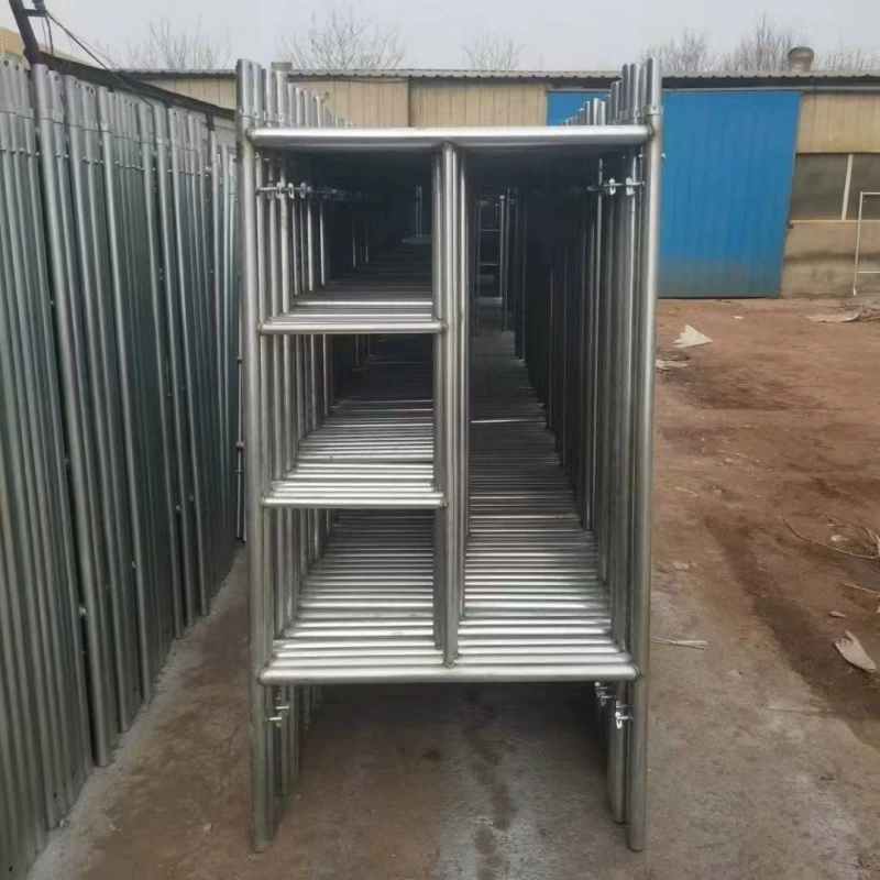 Мобильные оцинкованные строительные леса с усиленными ручками и ступенями, передвижные леса для строительных площадок, комплект для декоративных лестниц, прямые поставки от производителя.