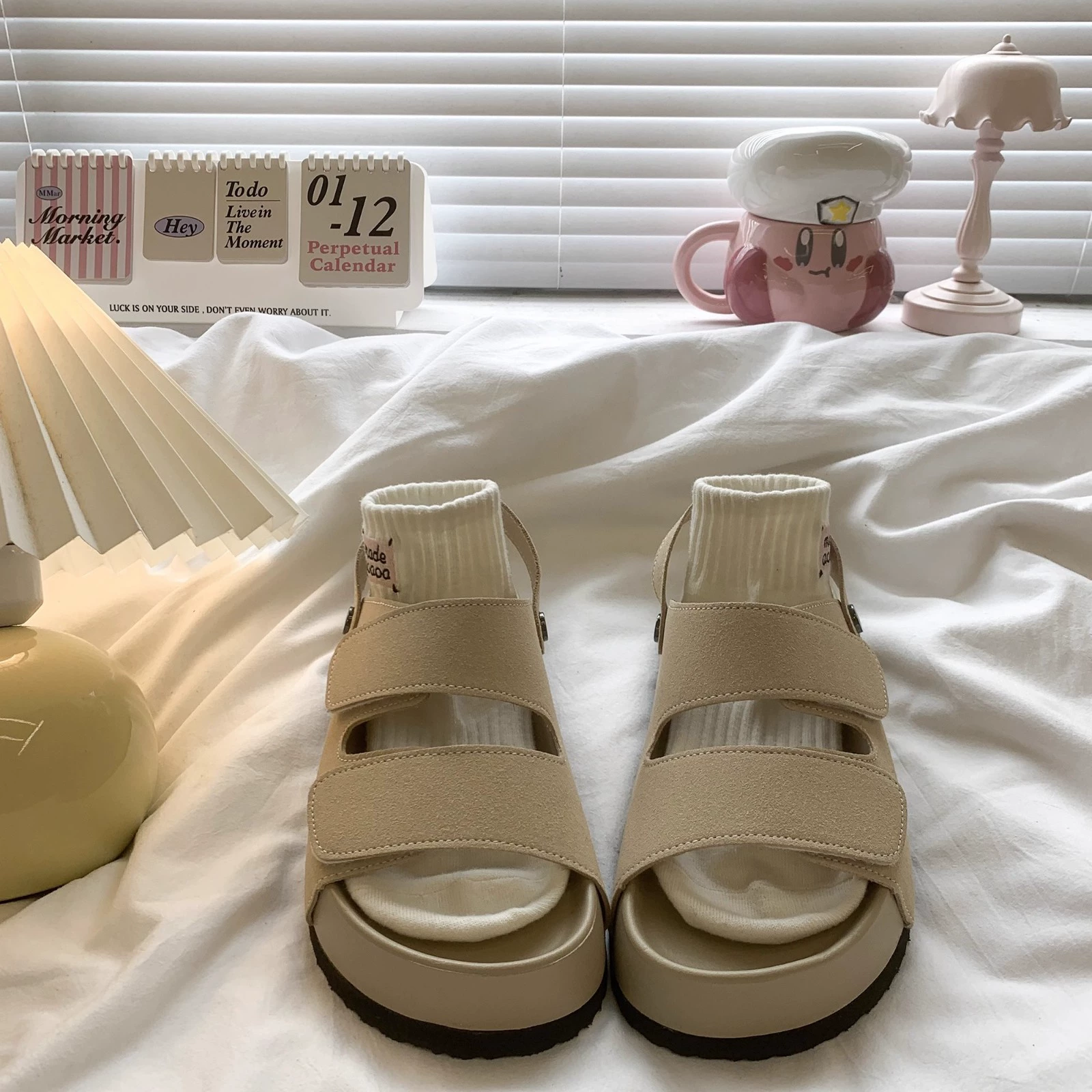 Birken обувь женский 2025 лето новый ретро повседневные тапочки на толстой подошве