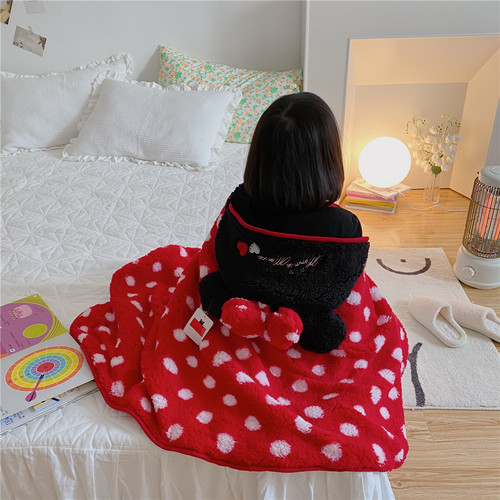 Disney Star Dew hooded shawl blanket Shirley Rose cartoon cloak children's nap blanket cloak blanket