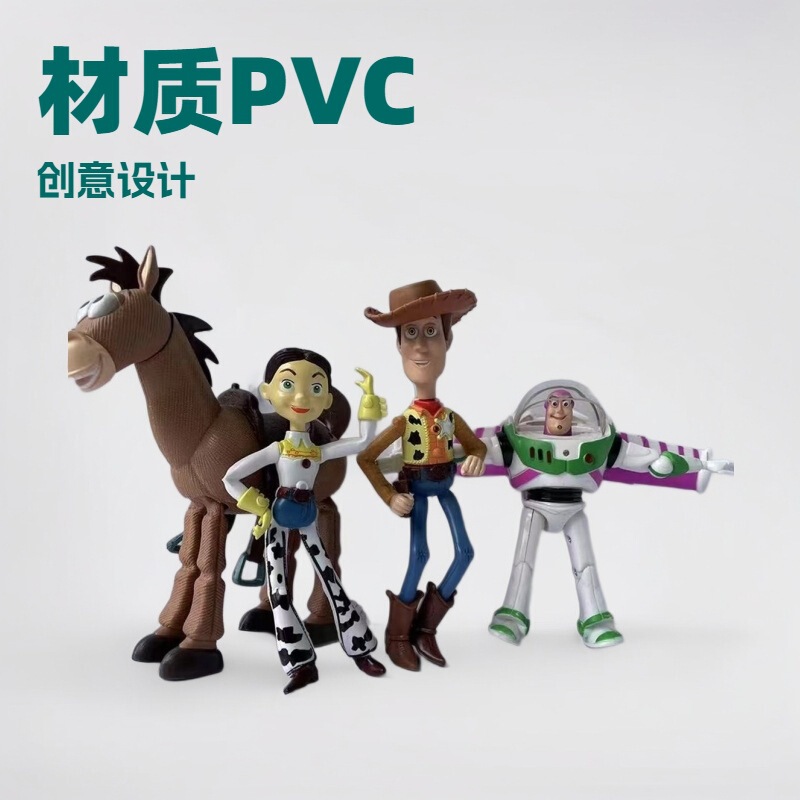 In-Stock 4 Toy Story 4 Figures: Woody, Jessie, Buzz Lightyear, Forky, Big Duck, and Rabbit