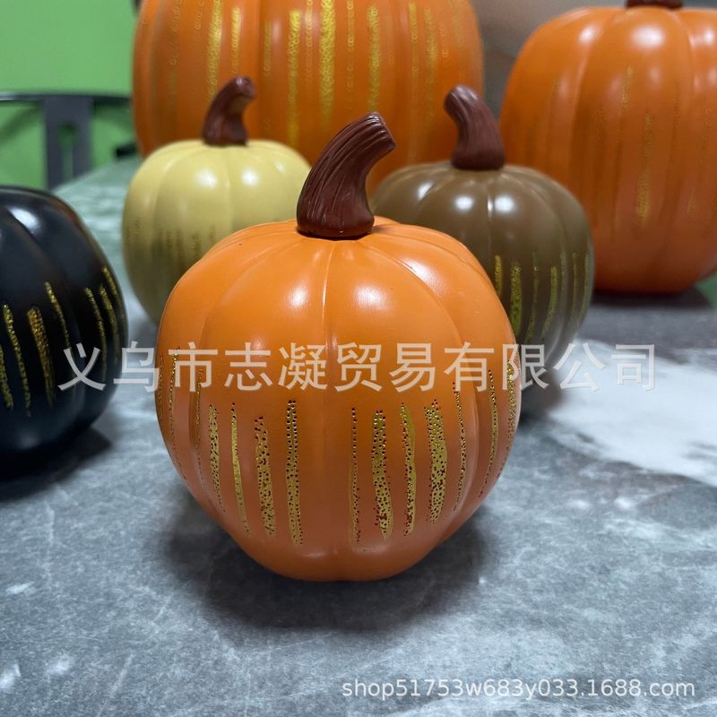 跨境新款Twinkle Light Pumpkins闪闪发光的南瓜家居摆件|undefined