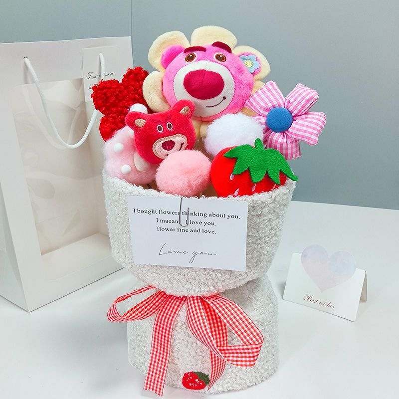 Muñecas Kulomi flores de flores muñecas regalo de cumpleaños para chicas peluche lindo para la novia amiga del maestro día del maestro
