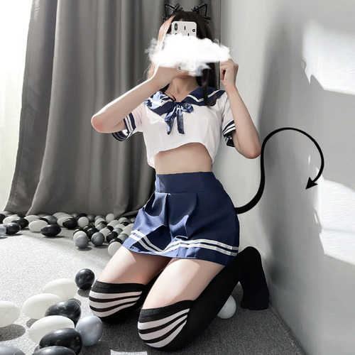 Sexy underwear rabbit girl cat girl student suit secretary maid nurse uniform temptation silk mesh socks one piece on behalf of sale