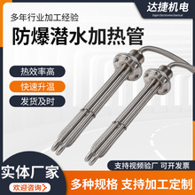大功率防爆型潛水加熱管380v工業水箱電熱管投入水槽油罐池加熱棒