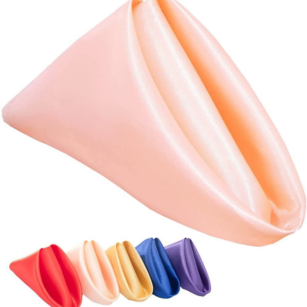 Салфетки из сатиновой ткани для салфетки со складными чашками