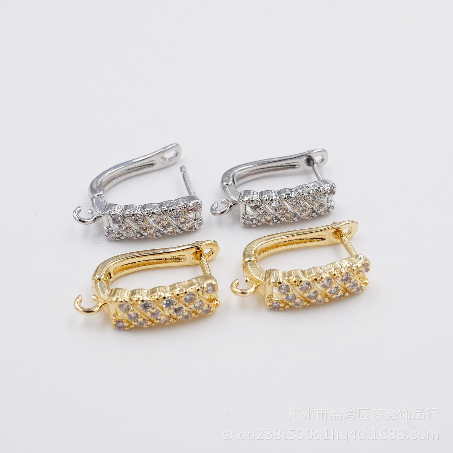 copper golden earrings