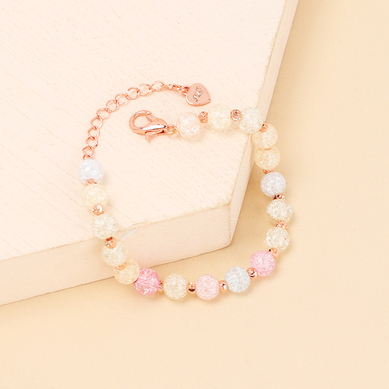 Artificial Crystal Material Sweet Geometric Artificial Crystal Beaded Women's Bracelets