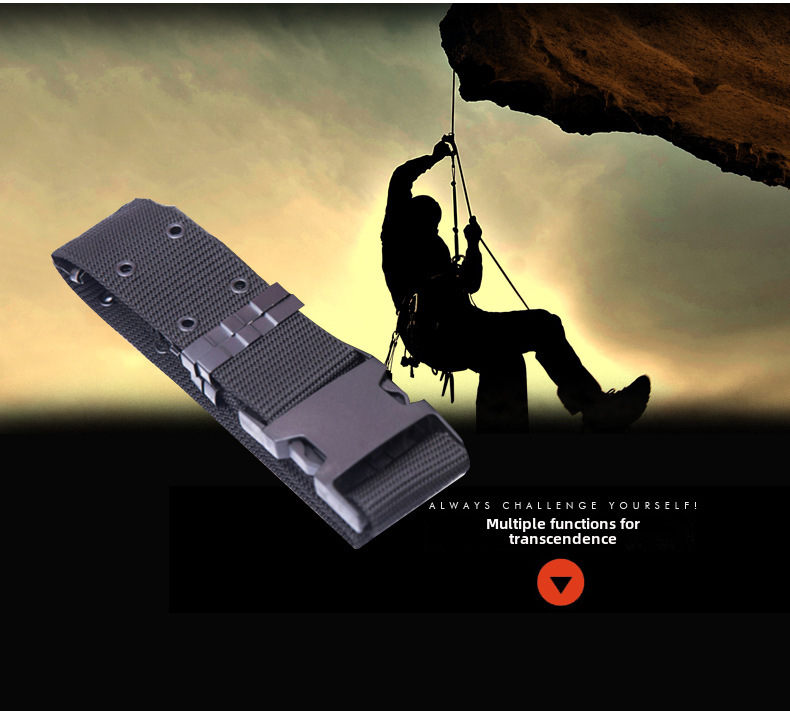 Fabrik direkt im Freien Ausrüstung Sicherheitstaktik S Außengürtel hochwertige Bergsteigen gewebte Leinwand Gürtel Großhandel_voghion.com