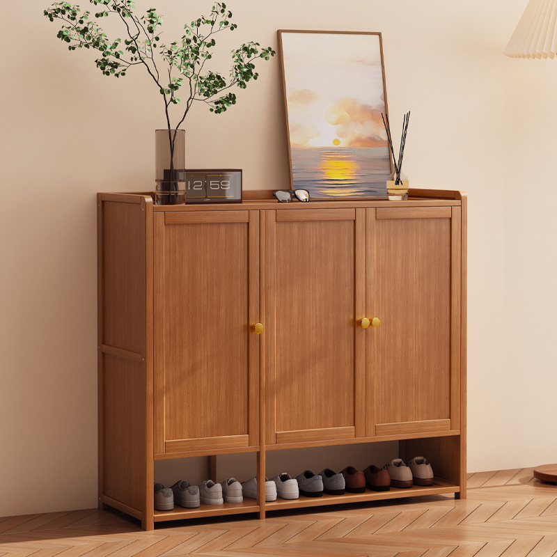 Shoe Cabinet High Vertical Household Doorway Indoor Entry Door Simple Multi-Layer Storage Shoe Rack Entrance Cabinet Large Capacity