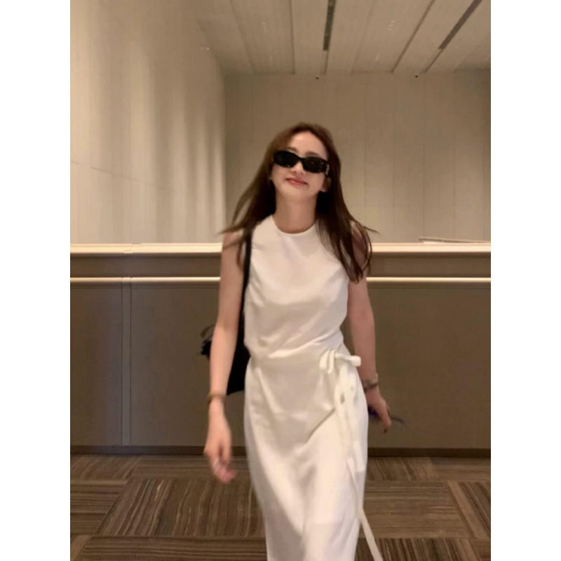 Beautiful and Unique White Tank Dress for Women, Summer Thin Sleeveless Dress, 2026 New Style, Beautiful Dress Beautiful and Unique White Tank Dress for Women, Summer Thin Sleeveless Dress, 2026 New Style, Beautiful Dress