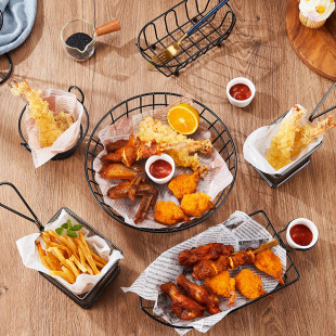 French fries and snack basket fried chicken basket fried food plates fried chicken tableware, snacks, chicken wings fried snack basket