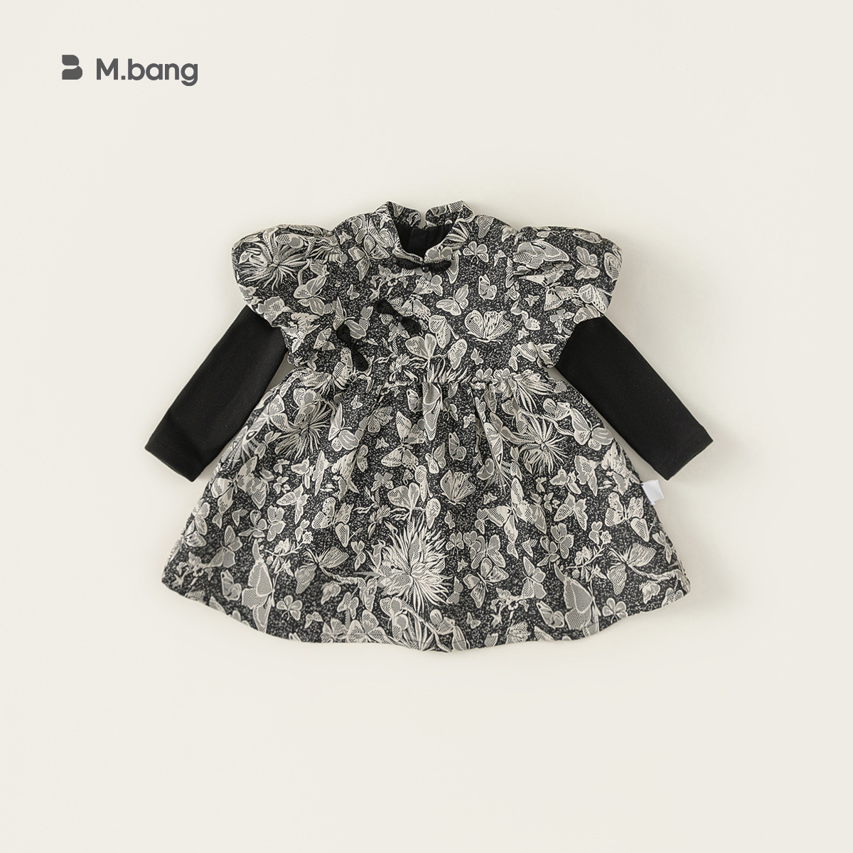 Modelo M Welfare, Vestido de Niña para Primavera y Otoño, No se Devuelve, Vestido Floral Infantil, Vestido de Niña de Manga Larga para Otoño, Ropa Infantil en Liquidación